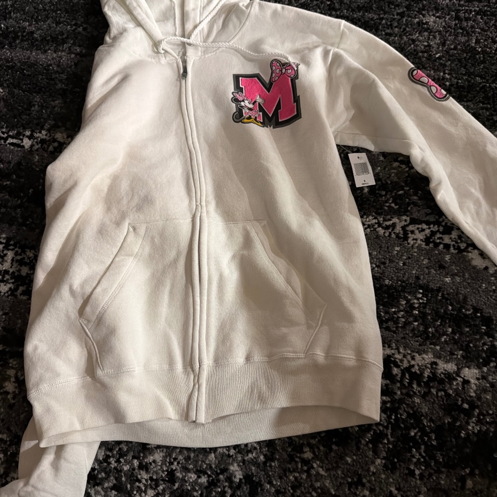 Disney parks Minnie Mouse hoodie size small brand new with tag
